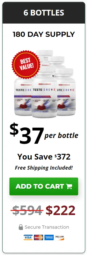 Order TestoChews 6 bottles